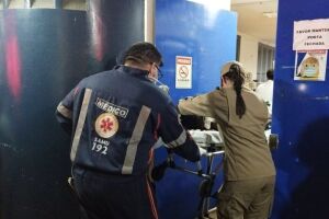Vítima foi encaminhada ao Hospital