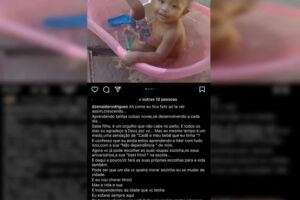 Mulher que matou filha estrangulada postou declaração de amor para criança nas redes sociais 