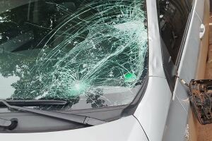 Veículo que a vítima foi atropelada 