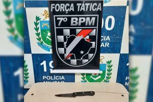 Faca utilizada no crime 