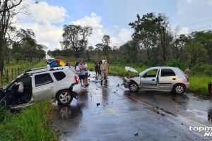 O acidente aconteceu na BR-262