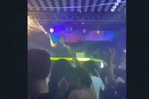 DJ usa sinalizadores e causa tumulto em boate em MS
