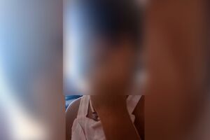 Menina ficou assustada com a cena