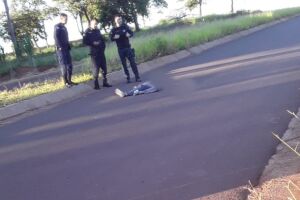 Corpo foi encontrado na pista