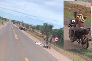 Motociclista estava sem capacete