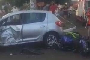 Motociclista fica gravemente ferido em acidente na Rua Da Divisão