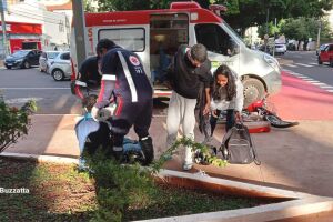 Bicicleta elétrica ficou toda retorcida