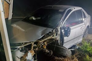 Acidente grave entre carro e moto em Chapadão do Sul deixa um morto