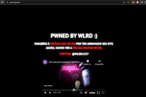 Site foi invadido por hacker supostamente brasileiro