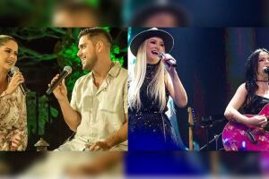 Maria Cecília e Rodolfo e Patrícia e Adriana se apresentam no evento
