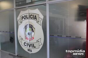 Ele foi levado para a Deam