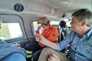 Secretário acompanha ações de combate a incêndios florestais em Bonito e região