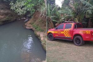 Corpo foi encontrado por militares do Corpo de Bombeiros