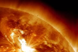Em 2014, uma tempestade solar foi captada pelo Observatório de Dinâmicas Solares da Nasa