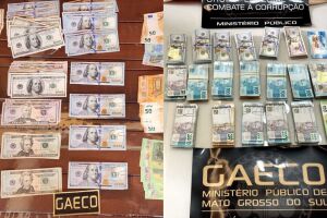 Gaeco apreendeu dólares e euros em operação contra secretários e servidores de MS