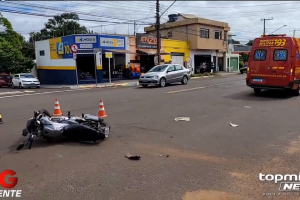 O rapaz foi socorrido pelo Corpo de Bombeiros 