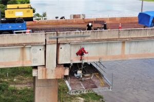 Governo avança nos reparos da ponte sobre o Rio Paraguai 