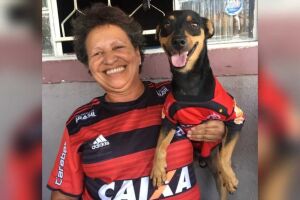 Negão é companheiro de senhora que faz apelo para ter o cachorro de volta