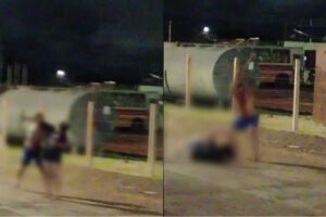 Agressão aconteceu na frente dos filhos da mulher