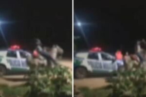 Montado em cavalo, homem tenta la&ccedil;ar policial militar (v&iacute;deo)