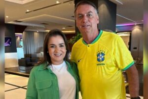 Adriane Lopes e Jair Bolsonaro