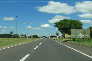 Trecho da BR-262, em Miranda