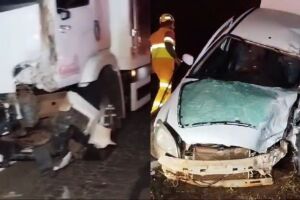 Ve&iacute;culo ficou completamente destru&iacute;do