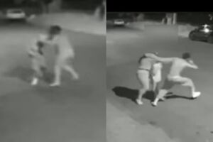 Mulher bate em ladrão, arranca camisa dele e evita assalto (vídeo)