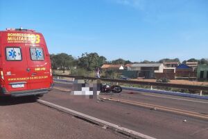 Motociclista tem cabeça esmagada em grave acidente em Anastácio