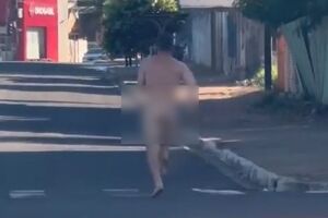 'Peladão' é flagrado correndo pelas ruas de Campo Grande (vídeo)