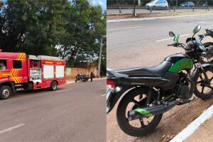 Acidente entre três motos na Ernesto Geisel deixa feridos, um deles fugiu 