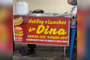 Carrinho de lanche fica na Rua Beirute