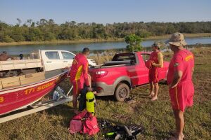 Bombeiros encontram corpo de pescador que morreu afogado em Nova Andradina