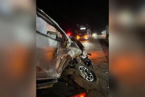 A Polícia Militar esteve presente no local para prestar apoio