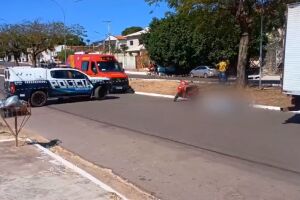 Acidente aconteceu no início da tarde