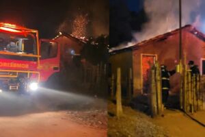 Bombeiros foram acionados para conter as chamas