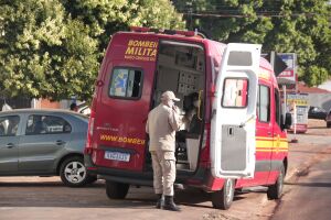 Corpo de Bombeiros atendeu a vítima