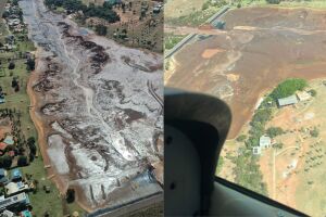 Fotos feitas por trabalhador durante voo