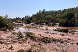 Moradores encontram ratos e cobras após rompimento de barragem Nasa Park