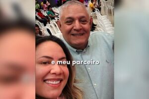 Ana Portela e o pai, presidente do PL Campo Grande