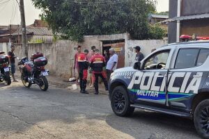 A vítima foi socorrida inicialmente pelos motossocorristas do Corpo de Bombeiros