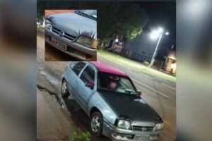 Veículo roubado no bairro Guanandi