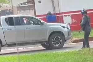 Morto dirigia Hilux no centro de Sete Quedas