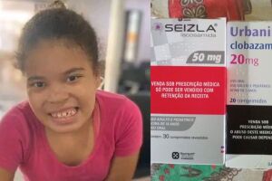 Sem remédios, mãe sofre por não controlar convulsões da filha autista e epilética