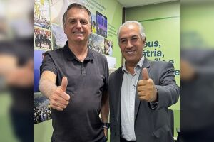 Reinaldo Azambuja se encontra com Bolsonaro em Brasília