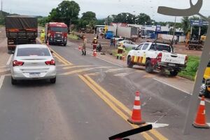 Motociclista é atingido e morto por Van conduzida por motorista bêbado na BR-163