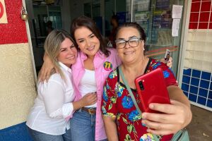 Adriane vice Camila, durante a campanha eleitoral