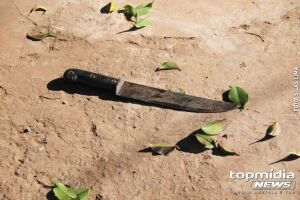 Mulher escapa da morte após ser atacada com facão por outra mulher em Nova Alvorada do Sul