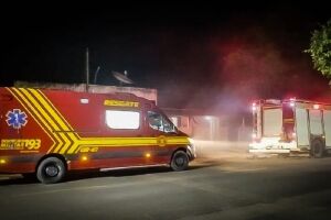 Homem é resgatado inconsciente durante incêndio em residência em Bataguassu