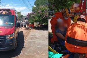 Ciclista fica em estado grave após bater na traseira de veículo em Aquidauana